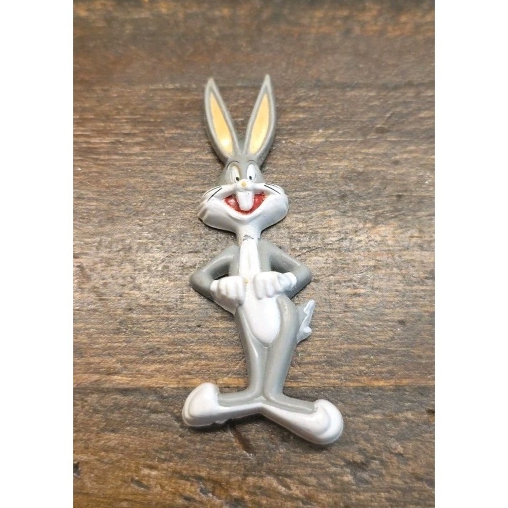 Vintage 1990s Looney Tunes 3D Fridge Magnet Bugs Bunny Sylvester Tweety Taz 3" - Picture 2 of 9
